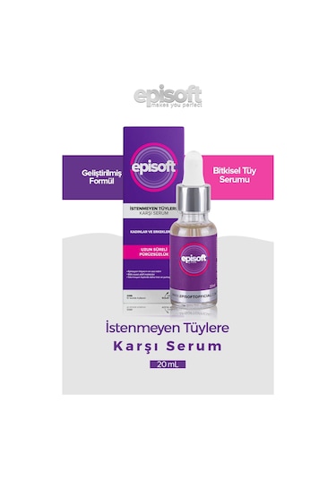 Episoft İstenmeyen Tüylere Karşı Serum 20 ML