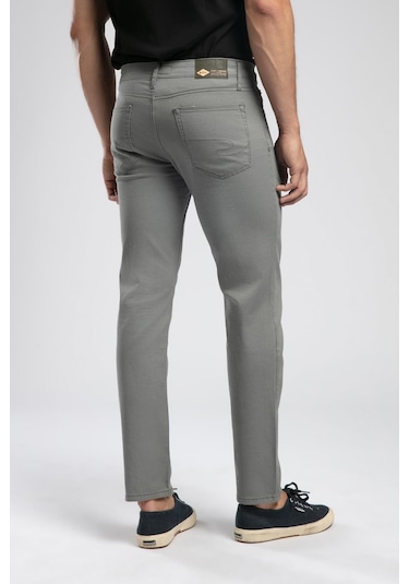 Lee Cooper Jagger Normal Bel Dar Kesim Düz Paça Gri Erkek Pantolon-19664 Gri