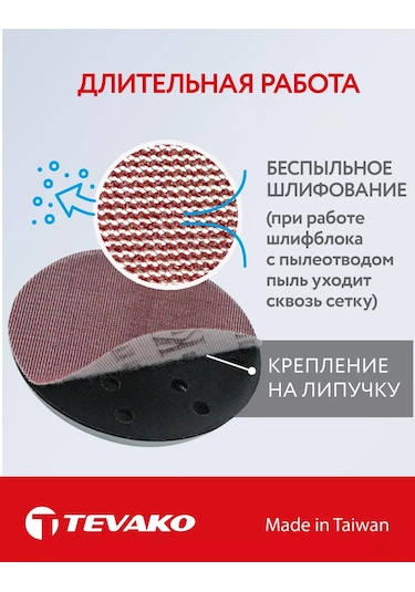Tevako Pro Net 125 Mm Velcro Şiltle Nemli Taşlama Diski P100 Zımpara 166394543