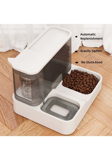 Nterglobalmart 2'si 1 Arada Otomatik Evcil Hayvan Besleyici ve Suluk
