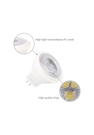 Led Spot Mr11 Sıcak Beyaz Soğuk Beyaz Kısılabilir Ekran Lambası Ampul Enerji Tasarrufu