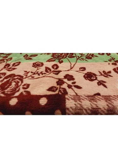 Algelsineve Rosenim Bordo Peluş Akrilik Çift Kişilik Battaniye Bordo