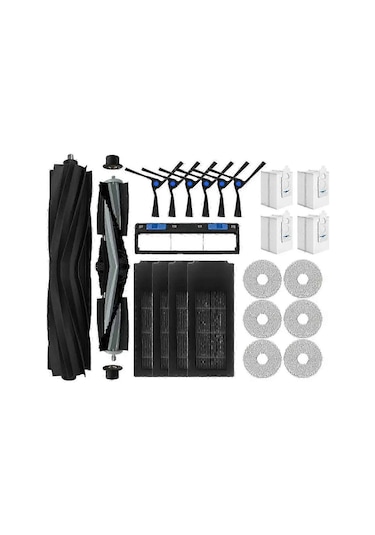 Yalo Yedek Parçaları: X2 Omni / X2 Pro / X2 İçin Ana Yan Fırça Kapağı, Hepa Filtresi, Paspas Bezleri, Toz Torbası