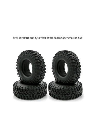 Novahub 1/10 Trx4 Scx10 Rc Araçlar İçin 4 Adet 96mm Kauçuk Lastik