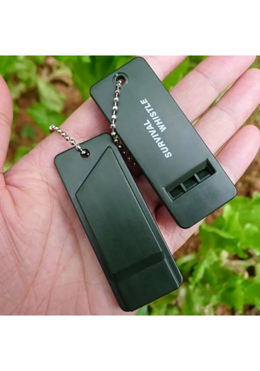 Konesam 5 Adet Siyah Plastik Çok Frekanslı İtfaiye Sistemi, Dağcılık Ve Kamp İçin Yüksek Sesli Acil Durum Sinyal Sistemi Çok Renkli