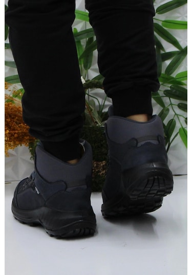 Scooter M4107 Gri Asfalt Anatomik Orijinal Ürün Hakiki Deri Su Geçirmez Erkek Bot 001