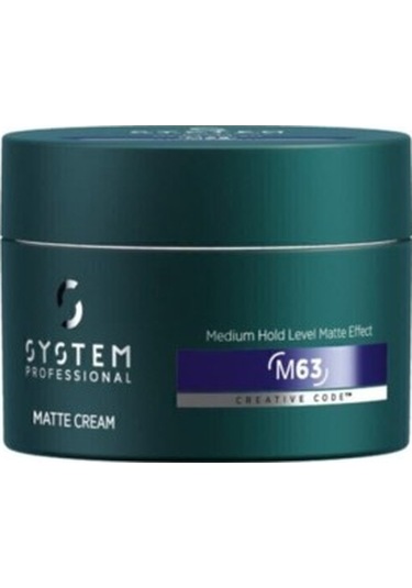 System Professional Men's Hair Non-Hardening Matte Cream Wax 80 ML