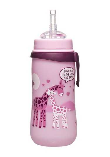 Nip Pipetli Bardak 330 ML Pembe