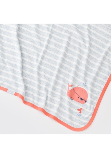 Bibaby Pirate Finny Bebek Battaniyesi 85X90 Cm 64622 Mavi