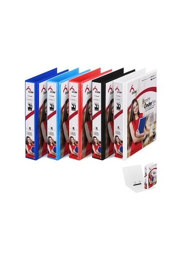 Önder Sunum Klasörü 4 Halkalı 70 Mm A4 Beyaz  2017-5