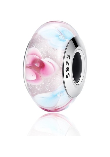 Bamoer 32 Stilleri 925 Ayar Gümüş Efervesans Murano Cam Boncuk Fit Charm Bilezik Z056