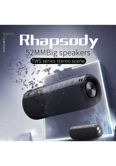 Ranyeek Zealot S51 Taşınabilir Bluetooth Hoparlör - Su Geçirmez, 5w Çift Hoparlör, 5 Saat Çalma Süresi