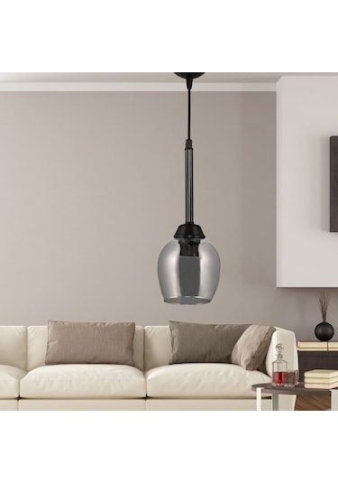 Dede Tekli Volga Sarkıt Antrasit Siyah Füme Camlı