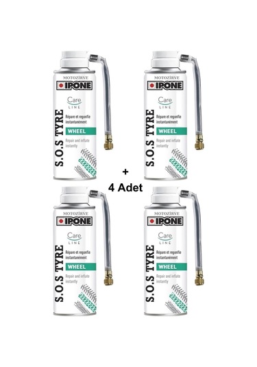 Ipone Sos Tyre Lastik Tamir Köpük Spreyi 200 Ml S.o.s. - 4 Adet