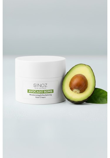 Sinoz Avokado Bomb Canlandırıcı ve Nemlendirici Yüz Bakım Kremi 50 ML