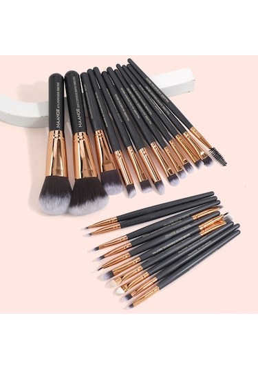 Reedark 22 Parça Yumuşak Ve Yoğun Kıllı Profesyonel Fondöten Fırçası Seti - Tüm Makyaj İhtiyaçları İçin