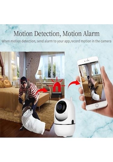 Ev Güvenlik Wifi Akıllı Kamera Bebek Telsiz Hareket Algılama İle İzleme Ses Dinleme