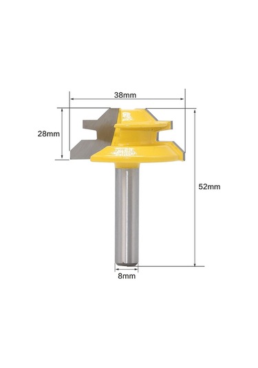 Sones 8 Saplı 45 Derece Tenon Ve Tenon Ağaç İşleme Freze Kesici