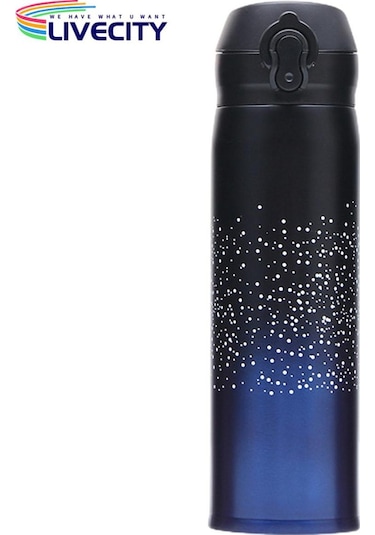 Termos Yıldızlı Gökyüzü Desenli Güzel Degrade Vakum Bardak