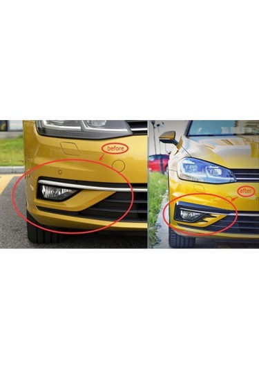 Autogp Vw Golf 7.5 Gti Ön Sis Kaplaması Siyah 2017 / 2020 Cmvwgo7asıskap