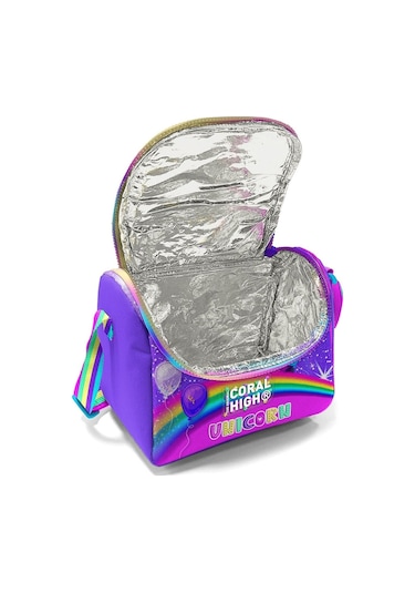 Coral High Mor Simli Unicorn Isı Yalıtımlı Beslenme Çantası - Kız Çocuk