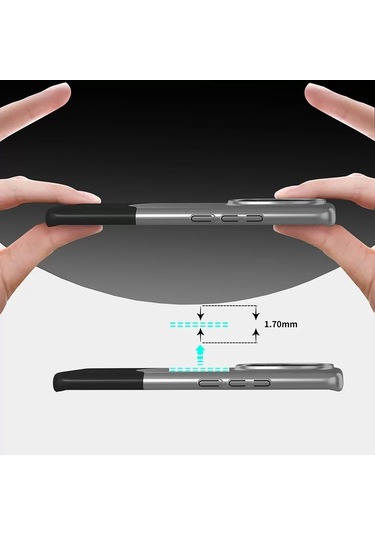 Xiaomi Redmi Note 14 Pro Plus Kılıf Magsafe Şarj Kartlıklı Mıknatıslı Duble 1.7mm Kapak Kart Bölmeli