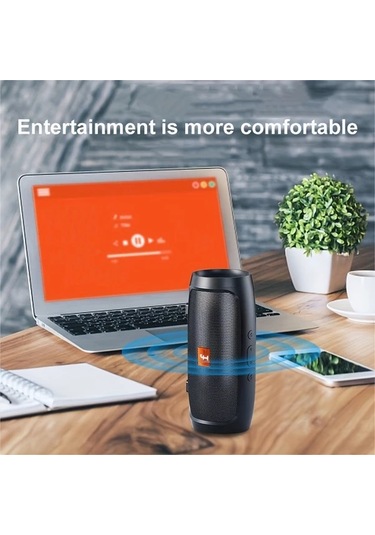 Willowhaven Kırmızı Ebaineng Taşınabilir Kablosuz Hoparlör, Stereo Ses, Usb-c Şarj