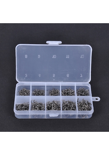 Lixada-600 Adet Delikli Balık Jig Kanca Olta Takımı