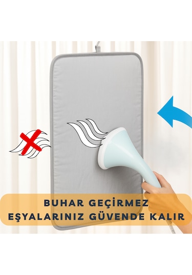 Buharlı Dikey Ütü Matı 5 Katman Asılabilir Yanmaz Keçeli 50x80 Cm