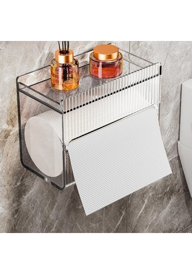 Lichen Banyo Kağıt Mendil Kutusu, Ev Tipi Tuvalet Kağıdı Kutusu, Şeffaf