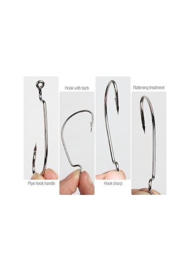 MSO Yüksek Karbonlu Olta Balık Sahte Silikon Yem İğne