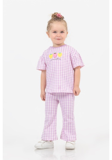 Harika Kids Kız Bebek İspanol Paça Alt-üst Takım 001