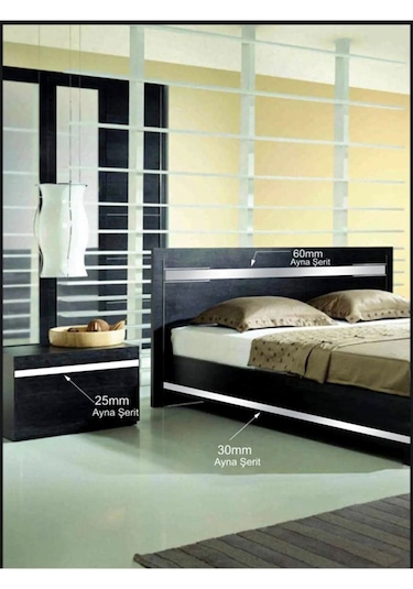 Dekoratif Aynalı Pleksi Şerit Süs Gümüş 20 Mm X 2400 Mm Mobilya