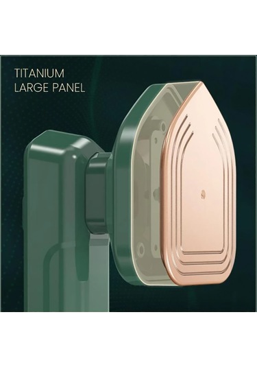 Hombey Minik El Tipi Ütü 1000w - Yüksek Sıcaklıklı Buhar İle Ütüleme, Dezenfeksiyon Ve Temizleme Fonksiyonu - Taşınabilir Abs Malzeme 100ml Su Tankı Yeşil