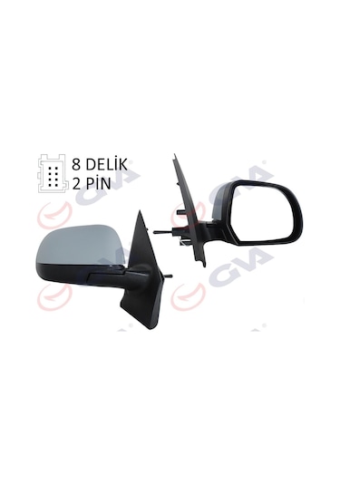 Dış Dikiz Aynası Mekanik Sağ Dacıa Dokker-lodgy 12 Astarlı Konveks Cam Vm-6803pr