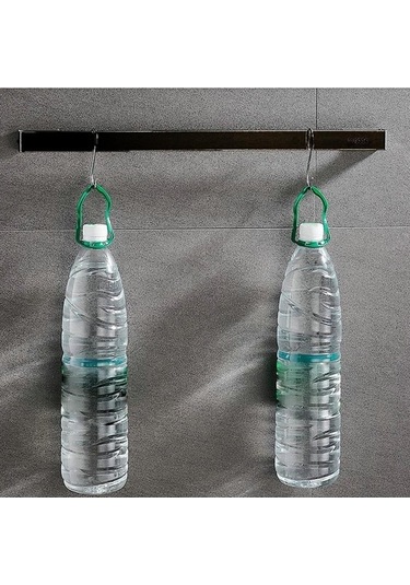 Bosphorusboutique02 Suntek Duvara Monte Tuvalet Havlu Askısı, Bar Askı, Siyah, 30cm, Mutfak/küçük Banyo Siyah