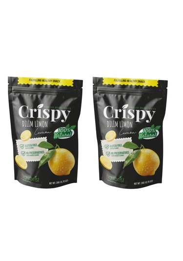 Dondurularak Kurutulmuş Limon Dilimleri 20 Gram 2'li Paket