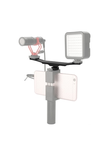 Singree Çift Soğuk Ayakkabılı Uzatma Çubuğu - Led Işık Ve Mikrofon Montajı İçin Profesyonel Kamera Aksesuarı