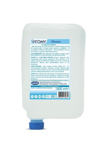 Fomy Classic Köpük Sabun 1 L