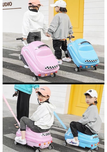 Protocol London Abs Sürülebilir Çocuk Valizi Mavi