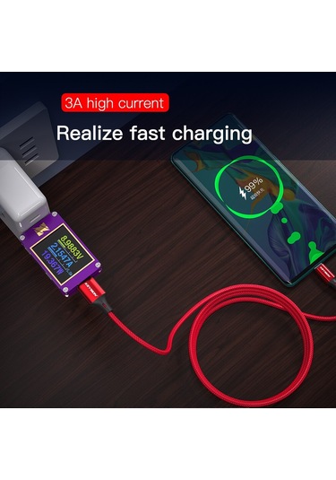 Keysıon 3a Usb C Tipi Kablo Hızlı Şarj Kablosu Samsung Uyumlu S9 Xiaomi Usb C Veri Kablosu Hızlı Telefon Şarj Kablosu Tip-c Usb Kablosu