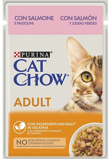 Purina Cat Chow Somonlu Yetişkin Kedi Konserve Maması 85 G