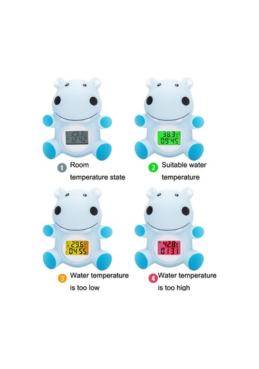 Sones Mty-807 Karikatür Çocuk Elektronik Su Termometresi Mavi