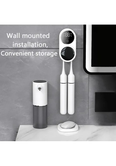 Fastbuy Akıllı Diş Fırçası Sterilizatörü, Kızılötesi Sensör Anahtarı, Beyaz Güç Göstergeli Beyaz