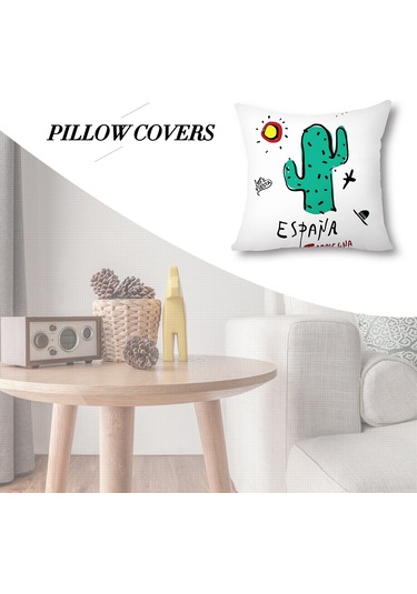 Tenfowee Pamuk Keten Dekoratif Yastık Kılıfı 45x45cm - Gizli Fermuarlı, Yıkama Dayanıklı, Ev/ofis/araba Dekoru - Model F Diğer