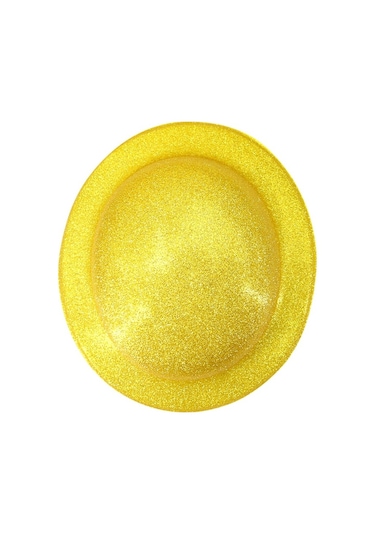 Simli Melon Şapka, 27cm X 7cm X 1 Adet - Altın
