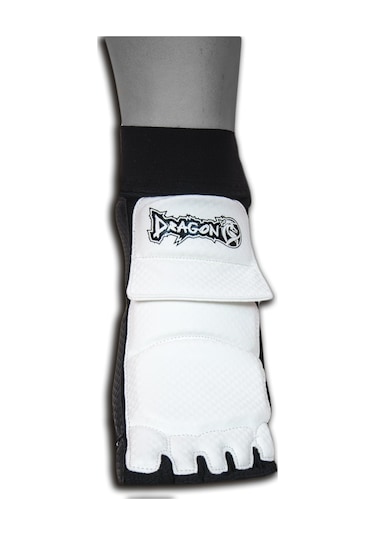 Dragondostore Dragon10255 Taekwondo Ayaküstü Koruyucu Beyaz - Siyah