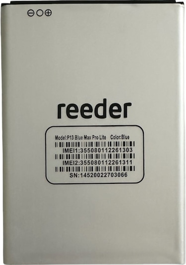 Reeder P13 Blue Max Pro Lite Batarya Pil