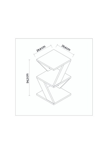 Albeni Yan Sehpa Ahşap Siyah - Siyah Siyah