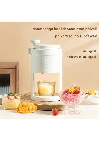 Ulzyvf Manuel Traş Buz Makinesi, Ev Manüel Buz Kırıcı, Beyaz Pratik Tasarım Beyaz